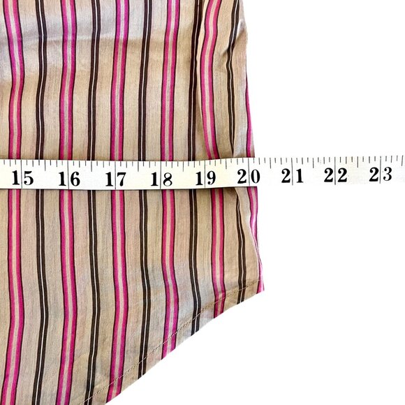 Tommy Bahama Womens Striped Button-Up Shirt Size 8 Cotton & Silk Blend EUC - Picture 12 of 16